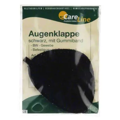 AUGENKLAPPE ar gumiju melns, 1 gab