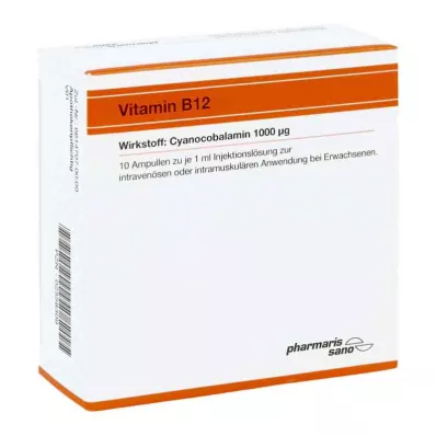 VITAMIN B12 RÖWO 1000 μg ampulas, 10X1 ml