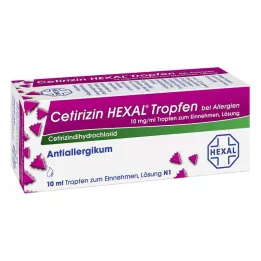 CETIRIZIN HEXAL Alerģijas pilieni, 10 ml