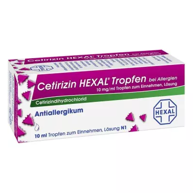 CETIRIZIN HEXAL Alerģijas pilieni, 10 ml CETIRIZIN HEXAL Alerģijas pilieni, 10 ml