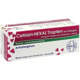 CETIRIZIN HEXAL Alerģijas pilieni, 20 ml