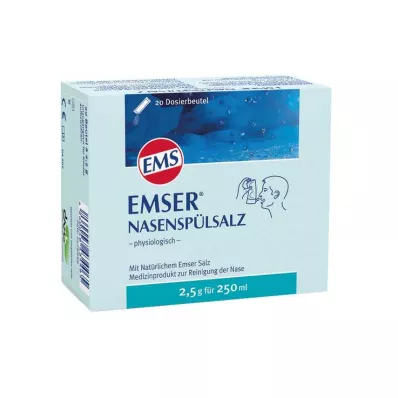 EMSER Sāls deguna skalošanai fizioloģiskā Btl., 20 gab EMSER Sāls deguna skalošanai fizioloģiskā Btl., 20 gab
