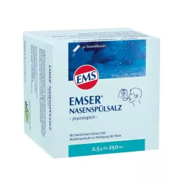 EMSER Sāls deguna skalošanai fizioloģiskā Btl., 50 gab