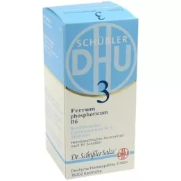 BIOCHEMIE DHU 3 Ferrum phosphoricum D 6 tabletes, 200 kapsulas