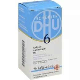 BIOCHEMIE DHU 6 Kālija sulfurikum D 3 tabletes, 200 kapsulas