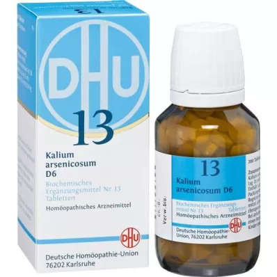 BIOCHEMIE DHU 13 Kalium arsenicosum D 6 tabletes, 200 kapsulas