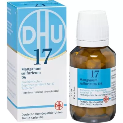 BIOCHEMIE DHU 17 Manganum sulfuricum D 6 tabletes, 200 kapsulas