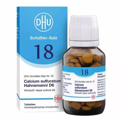 BIOCHEMIE DHU 18 Calcium sulfuratum D 6 tabletes, 200 kapsulas BIOCHEMIE DHU 18 Calcium sulfuratum D 6 tabletes, 200 kapsulas