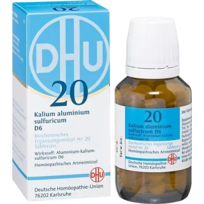 BIOCHEMIE DHU 20 Kālija alum.sulfur.D 6 tabletes, 200 gab