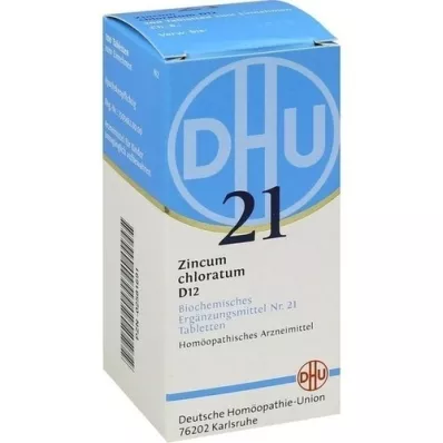 BIOCHEMIE DHU 21 Zincum chloratum D 12 tabletes, 200 kapsulas