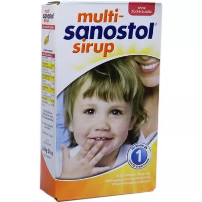 MULTI SANOSTOL Sīrups bez cukura piedevas, 260 g