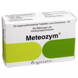 METEOZYM Filmē apvalkotās tabletes, 20 gab