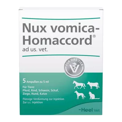 NUX VOMICA HOMACCORD ad us.vet.ampulas, 5 gab NUX VOMICA HOMACCORD ad us.vet.ampulas, 5 gab