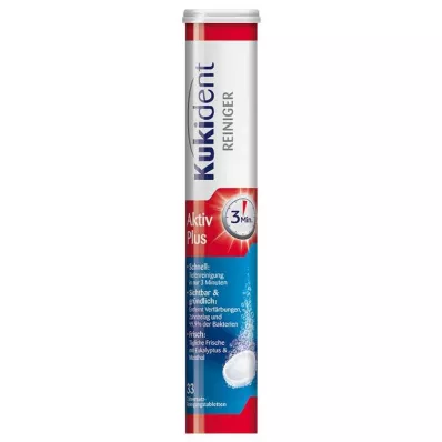 KUKIDENT Cleaner Express Active Plus plāksnītes, 33 gab KUKIDENT Cleaner Express Active Plus plāksnītes, 33 gab