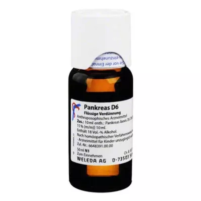 PANKREAS D 6 atšķaidījums, 50 ml PANKREAS D 6 atšķaidījums, 50 ml