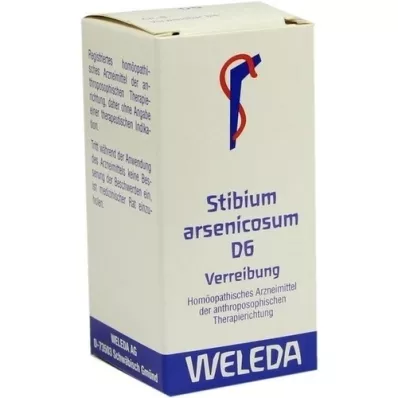STIBIUM ARSENICOSUM D 6 Triturācija, 20 g