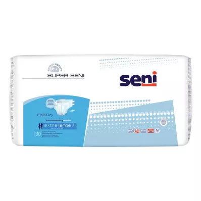 SUPER SENI Inkontinences bikses pieaugušajiem, izmērs 4 XL, 30 gab