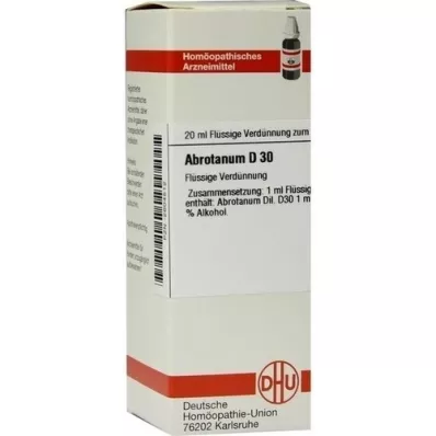 ABROTANUM D 30 atšķaidījums, 20 ml