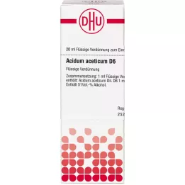 ACIDUM ACETICUM D 6 atšķaidījums, 20 ml