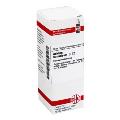 ACIDUM FORMICICUM D 12 atšķaidījums, 20 ml