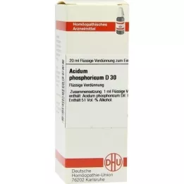 ACIDUM PHOSPHORICUM D 30 atšķaidījums, 20 ml