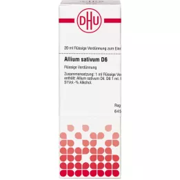 ALLIUM SATIVUM D 6 atšķaidījums, 20 ml