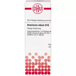 ARSENICUM ALBUM D 10 atšķaidījums, 20 ml