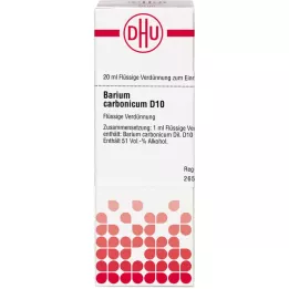 BARIUM CARBONICUM D 10 atšķaidījums, 20 ml