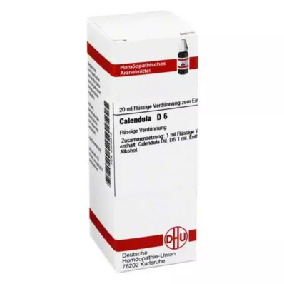 CALENDULA D 6 atšķaidījums, 20 ml CALENDULA D 6 atšķaidījums, 20 ml