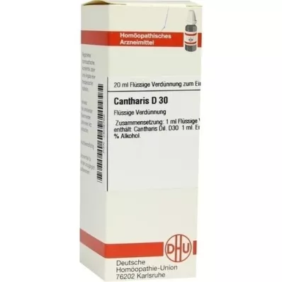 CANTHARIS D 30 atšķaidījums, 20 ml