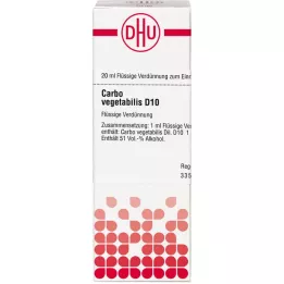 CARBO VEGETABILIS D 10 atšķaidījums, 20 ml