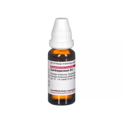 CARDIOSPERMUM D 1 atšķaidījums, 20 ml
