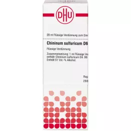 CHININUM SULFURICUM D 6 atšķaidījums, 20 ml