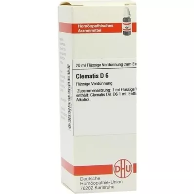 CLEMATIS D 6 atšķaidījums, 20 ml