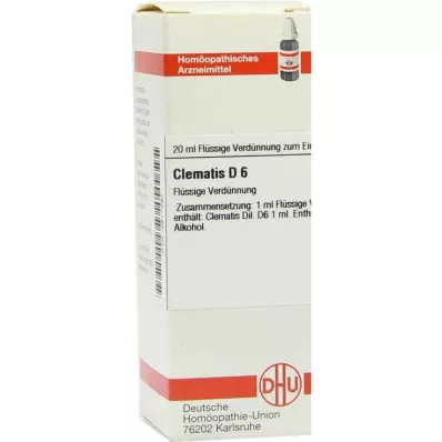 CLEMATIS D 6 atšķaidījums, 20 ml