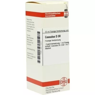 COCCULUS D 30 atšķaidījums, 20 ml