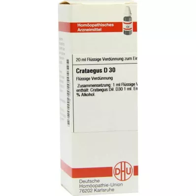 CRATAEGUS D 30 atšķaidījums, 20 ml CRATAEGUS D 30 atšķaidījums, 20 ml