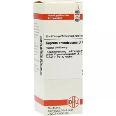 CUPRUM ARSENICOSUM D 12 atšķaidījums, 20 ml