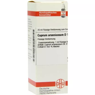 CUPRUM ARSENICOSUM D 12 atšķaidījums, 20 ml CUPRUM ARSENICOSUM D 12 atšķaidījums, 20 ml