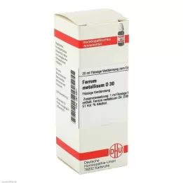 FERRUM METALLICUM D 30 atšķaidījums, 20 ml
