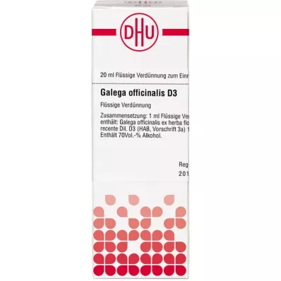 GALEGA officinalis D 3 atšķaidījums, 20 ml