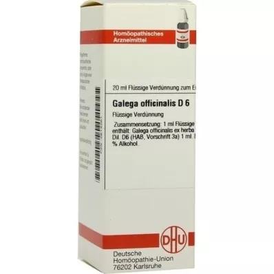 GALEGA officinalis D 6 atšķaidījums, 20 ml