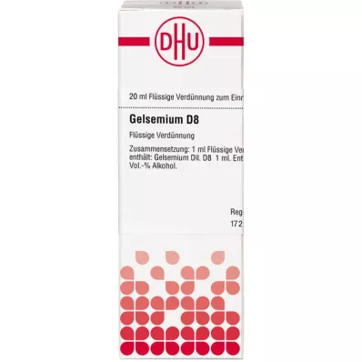 GELSEMIUM D 8 atšķaidījums, 20 ml