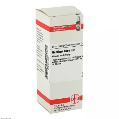 GENTIANA LUTEA D 2 atšķaidījums, 20 ml