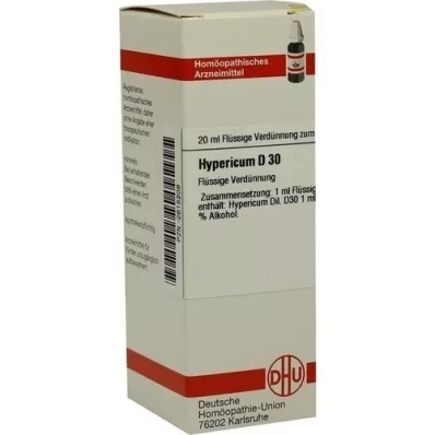HYPERICUM D 30 atšķaidījums, 20 ml
