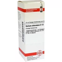 KALIUM CHLORATUM D 12 atšķaidījums, 20 ml