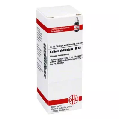 KALIUM CHLORATUM D 12 atšķaidījums, 20 ml