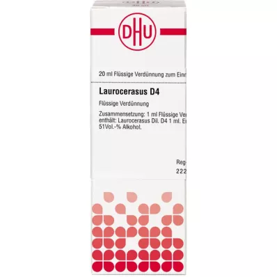 LAUROCERASUS D 4 atšķaidījums, 20 ml