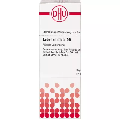 LOBELIA INFLATA D 6 atšķaidījums, 20 ml