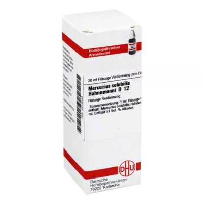 MERCURIUS SOLUBILIS Hahnemanni D 12 atšķaidījums, 20 ml